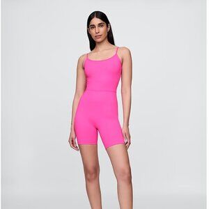 GapFit Power Bike Short Romper NWOT One Piece Hot Pink